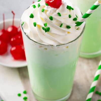 top down picture for Shamrock Shake
