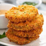 stack of 4 fried green tomatoes