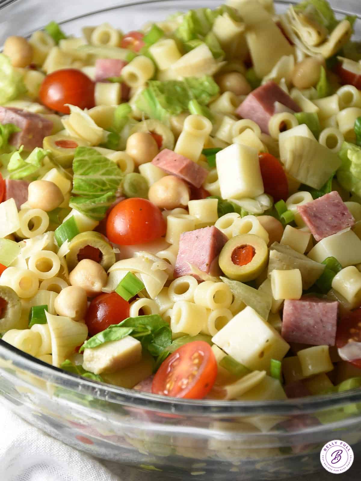 Italian Chopped Salad in large serving bowl